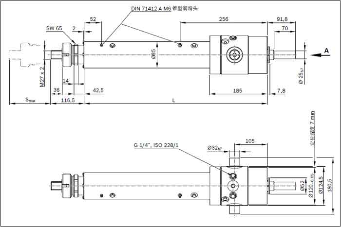 力士樂重載電動(dòng)缸圖紙